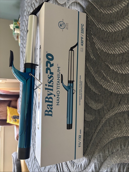 BaByliss Other - BaBylissPRO Nano Titanium extended barrel Curling Iron in Blue and Silver